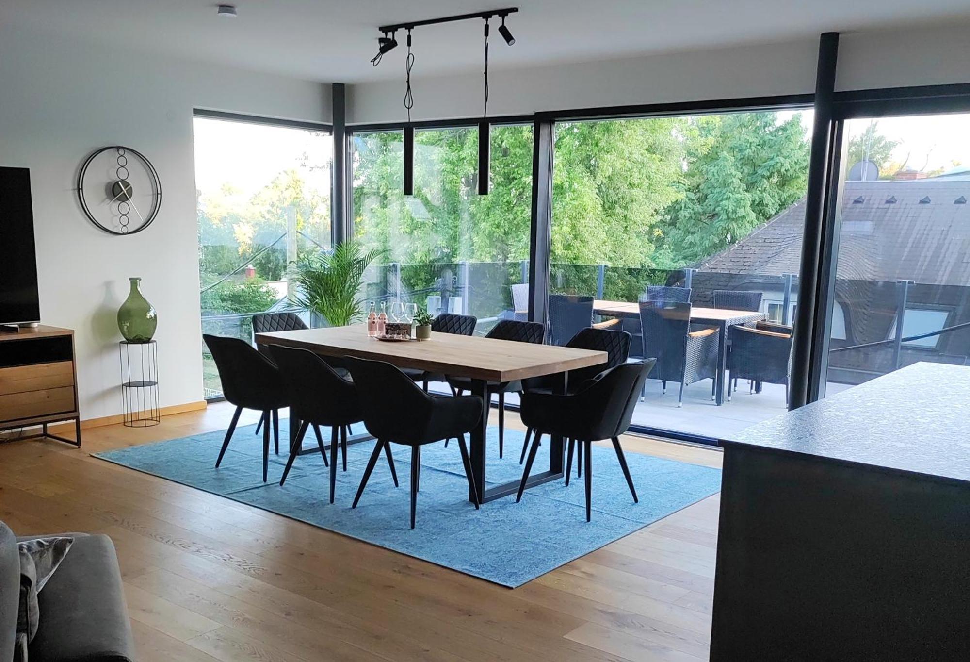 Luxurioeses Penthouse Mit Blick Auf Die Uno-City Und Dem Kaiserwasser. 3Schlafzimmer, 2 Baeder, Privat Lift Ins Apartment 维也纳 外观 照片